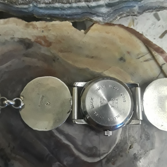 🚫SOLD🚫Navajo Vtg.Sterling Watch Bracelet - Picture 5 of 5